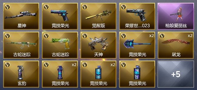 穿越火线（CF）18V武器 1V角色 5皮肤 可排位 传奇