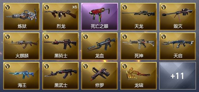 穿越火线（CF）21V武器 5皮肤 可排位 新锐