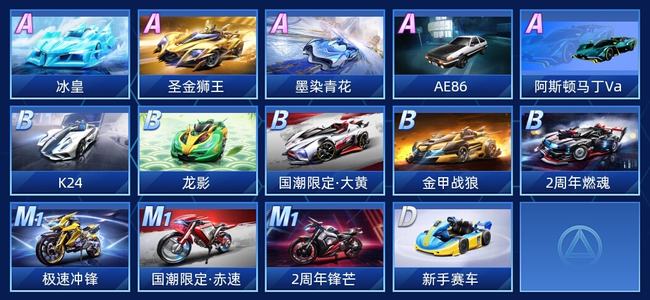 QQ飞车手游V8 5永久A车 14永久赛车 9宠物 女号 黄金