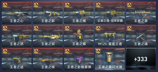 穿越火线：枪战王者V9 30王者 330英雄武器 17英雄角色 519万化 新锐