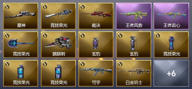 穿越火线（CF）2王者武器 11V武器 3V角色 5皮肤 可排位