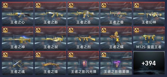 穿越火线：枪战王者39王者 393英雄武器 15英雄角色 745万化 专家S