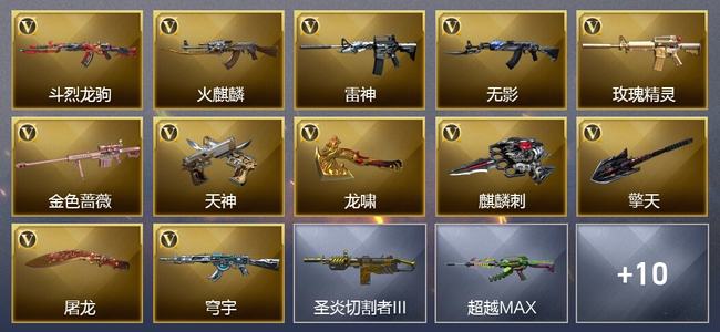 穿越火线（CF）12V武器 1V角色 4皮肤 可排位 专家
