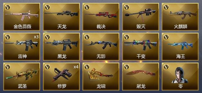 穿越火线（CF）19V武器 1V角色 5皮肤 可排位 新锐