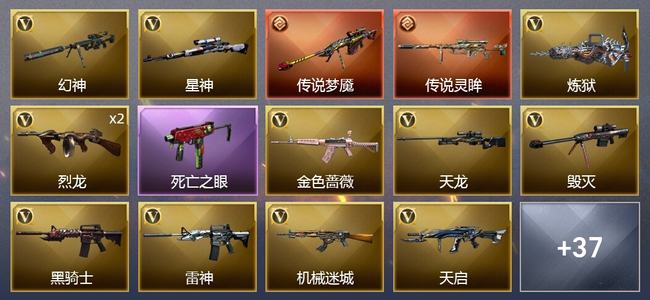 穿越火线（CF）2传说武器 2王者武器 46V武器 4V角色 19皮肤 可排位 枪王