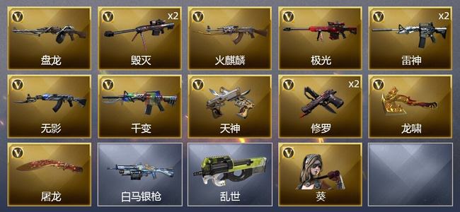 穿越火线（CF）14V武器 1V角色 1皮肤 可排位 新锐