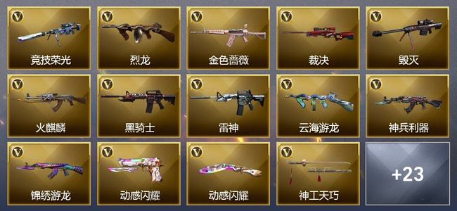穿越火线（CF）40V武器 2V角色 19皮肤 可排位