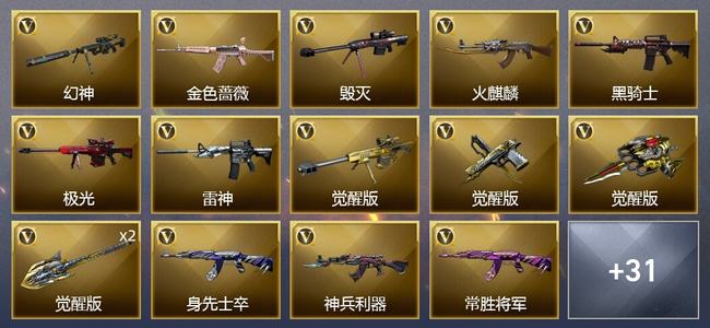 穿越火线（CF）46V武器 2V角色 11皮肤 可排位 专家