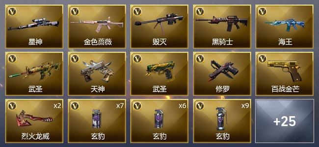 穿越火线（CF）1王者武器 45V武器 4V角色 3皮肤 可排位 枪王