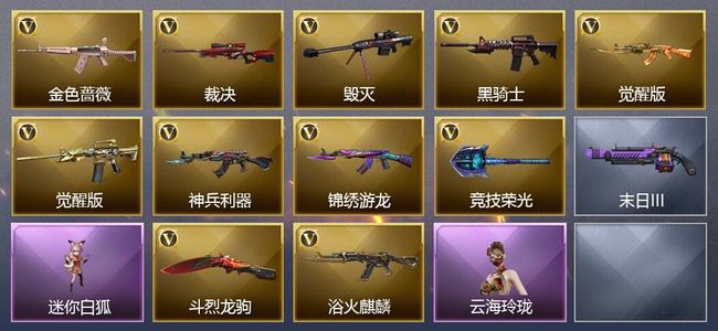 穿越火线（CF）9V武器 3皮肤 可排位 传奇
