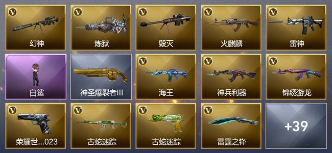 穿越火线（CF）21V武器 4V角色 7皮肤 可排位