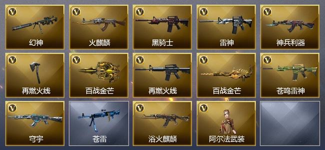 穿越火线（CF）11V武器 1V角色 6皮肤 可排位 传奇