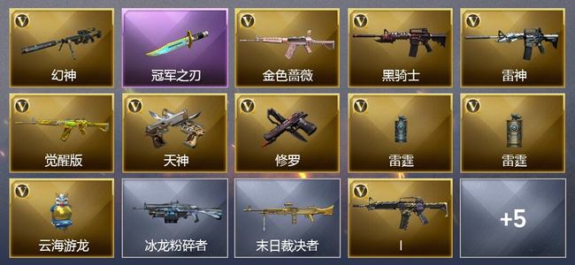 穿越火线（CF）10V武器 2V角色 7皮肤 可排位 传奇
