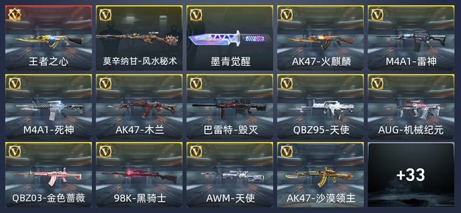 穿越火线：枪战王者V5 1王者 47英雄武器 88万化 大师S