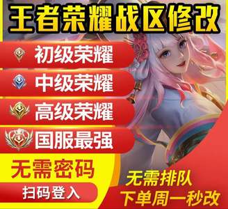 王者荣耀王者改战区查战力拿牌子