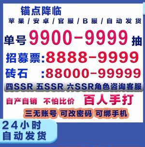 锚点降临官服B服，4百抽带定向链接凭证