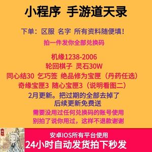 道天录全套30万机缘灵石轮回棋子