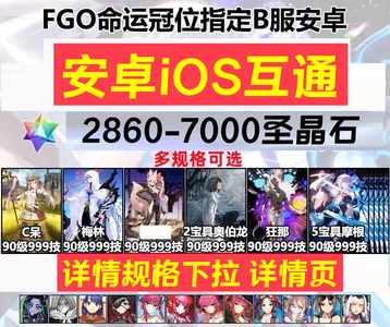 命运冠位指定（FGO）B服2860-7000石可自选