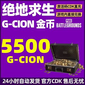 绝地求生（PUBG）CDK秒发⭐5500个G币⭐