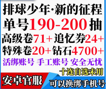 排球少年：新的征程官服190-330抽