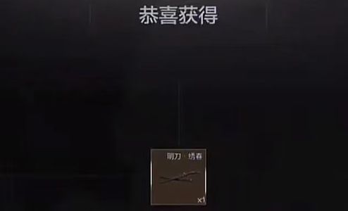 暗区突围官方永久名刀绣春