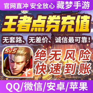 王者荣耀王者荣耀点券1千2千3千加贵族