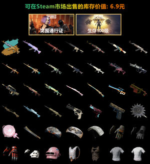 绝地求生（PUBG）可排位退游小号M762青龙异色