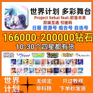 世界计划多彩舞台（外服）世界计划日服250000初始