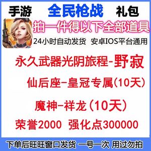 全民枪战永久武器光阴旅程野寂