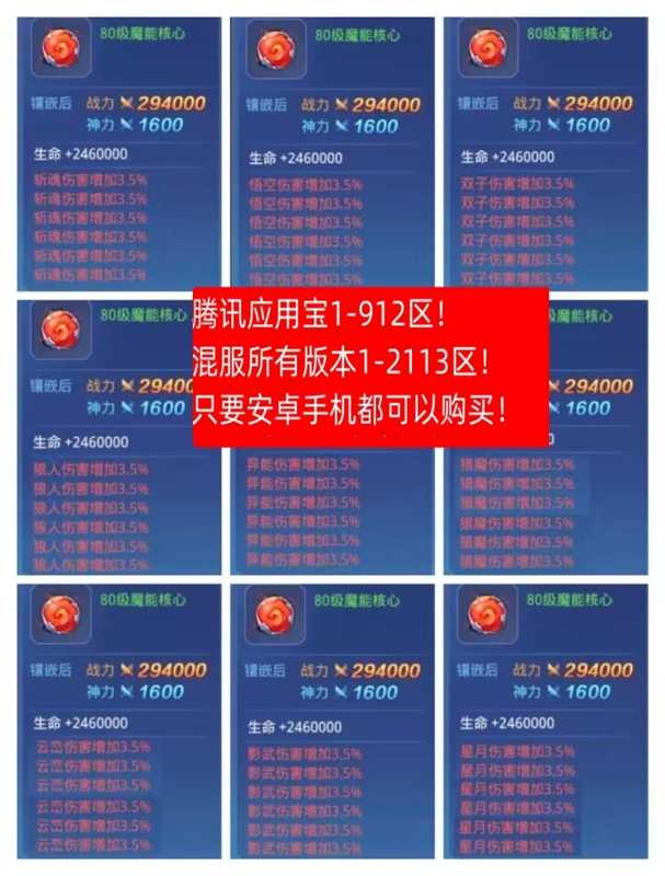 时空猎人5050亿魔、装备道具、已更新