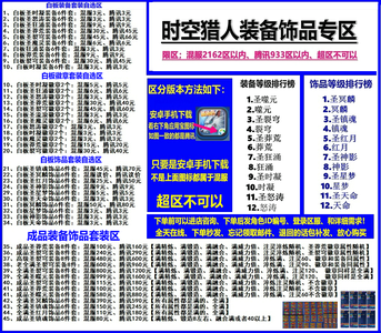 时空猎人【担保】时候猎人装备饰品徽章出