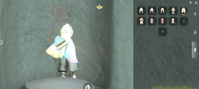 光遇华为渠道服六季樱花白金武士裤