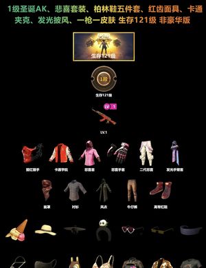 绝地求生（PUBG）一级圣诞AK悲喜红鞋一枪一皮肤