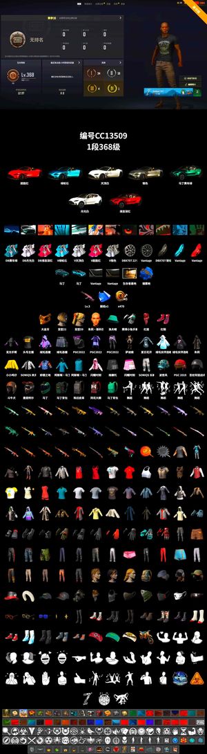 绝地求生（PUBG）1马丁SUV1跑车3齿轮