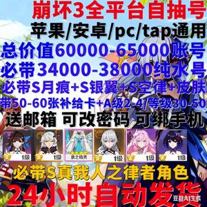 崩坏3总价值6.5万必带S人律S月痕