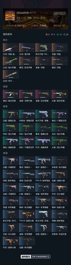 瓦罗兰特新加坡无段库存价值：26675