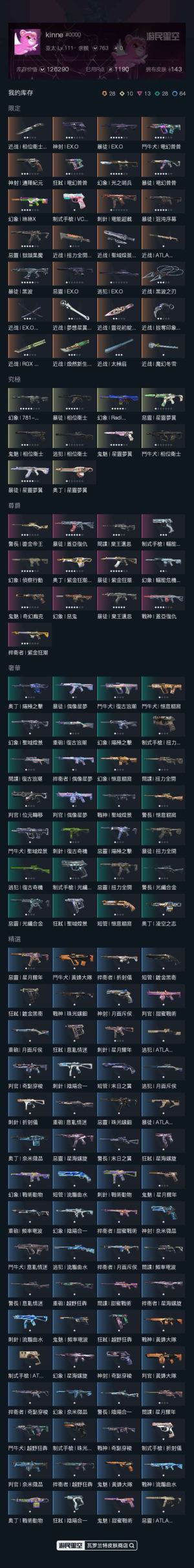 瓦罗兰特日服 库存12w6超时空卫队套