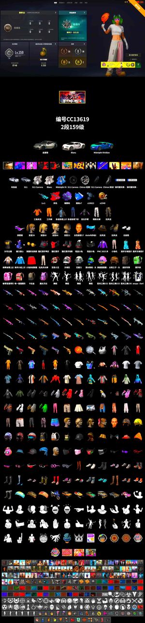 绝地求生（PUBG）7图1万聚合布加迪911 1色