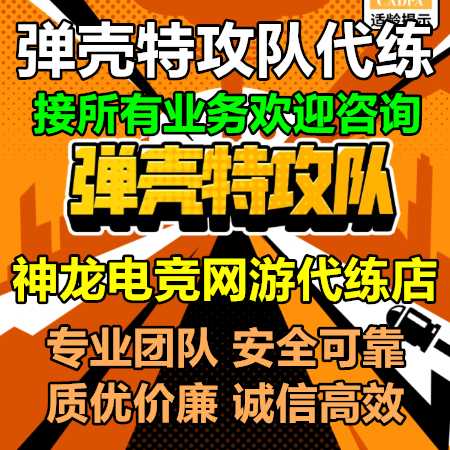 弹壳特攻队神龙：弹壳特攻队接所有代练业务