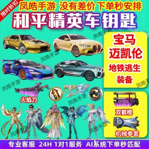 和平精英宝马迈凯轮枪械币双截棍机械拳套