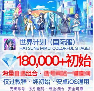 世界计划多彩舞台（外服）国际服20万水晶46个四星