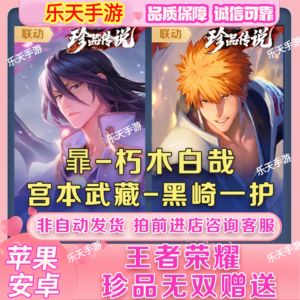 王者荣耀宫本黑崎一护/朽木白哉天幕秒发