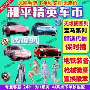 和平精英传世武器/保时捷车币/枪械徽章