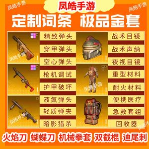 和平精英地铁战镰碎刃火焰刀迪尾刺双截棍
