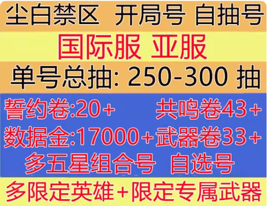 尘白禁区（外服）国际亚服229抽 