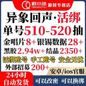 异象回声高资源低价捡漏