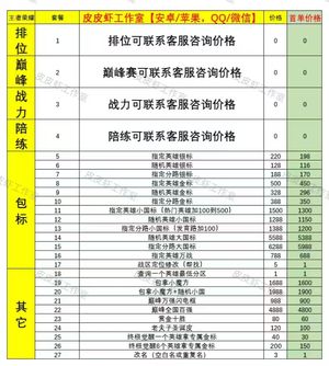 王者荣耀王者荣耀接全业务 看图下单