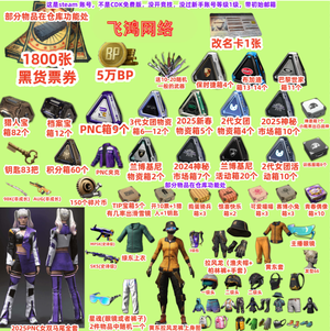 绝地求生（PUBG）双马尾⭐1800券⭐多箱带改名