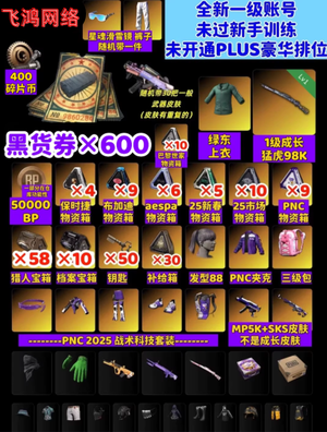 绝地求生（PUBG）猛虎98K⭐600券⭐双马尾套