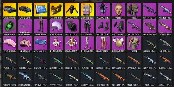 绝地求生（PUBG）卡宴兰博电磁包金面烟雾弹